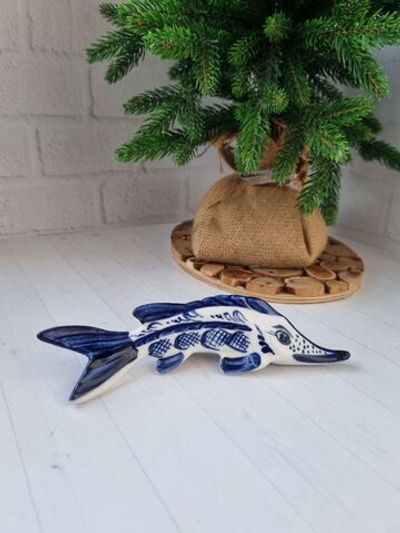 Рыба фигурка гжель