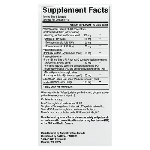 Natural Factors, RegenerLife®, Higher Thoughts™, 90 капсул