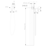 Смеситель ABBER Weiss Insel AF8025 с гигиеническим душем, хром