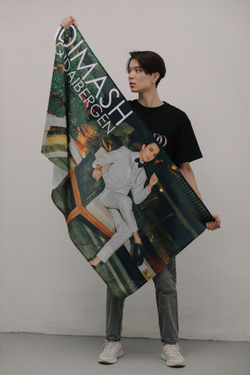 "Dimash" fan’s flag