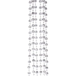 Бусы на ёлку 2м «Капельки», Серебро