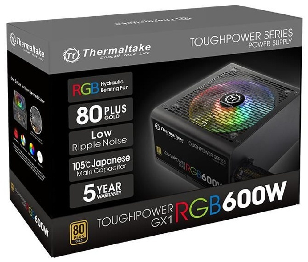Блок питания Thermaltake Toughpower GX1 RGB 600W