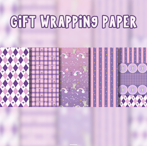Упаковочная бумага серии Purple