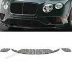 Черные решетки переднего бампера для Bentley Continental GT GTC 2016-2018 Бентли Континенталь
