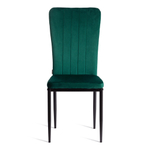 Стул VERTER (mod. BC577-DC) металл, флок, 41 х 52 х 95 см, Green (зеленый) HLR56 / черный