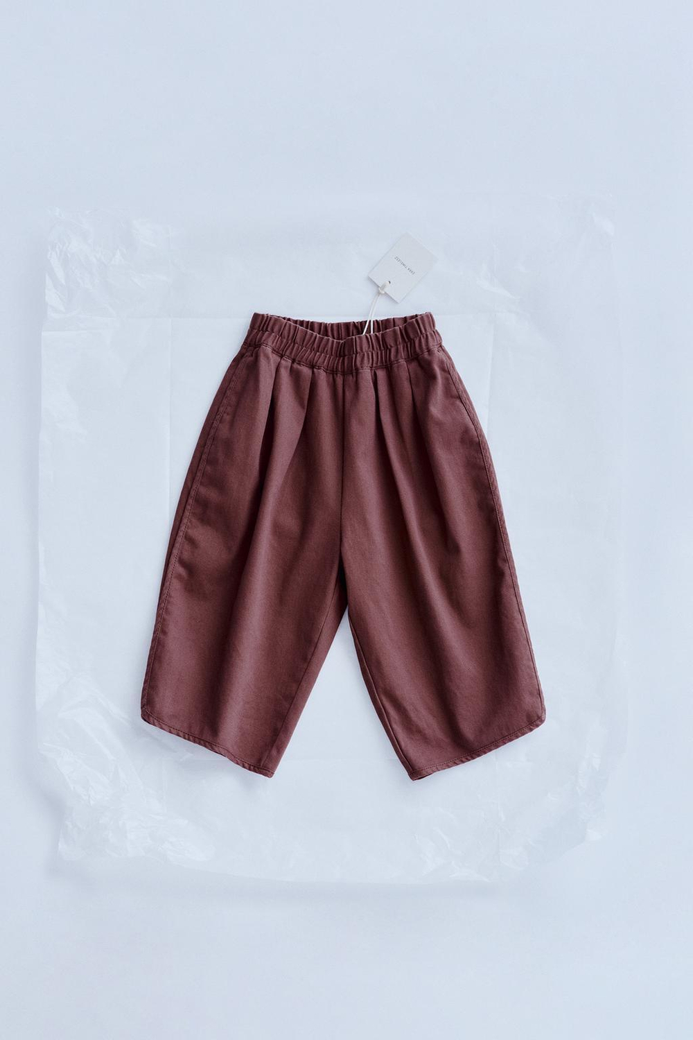 ZARA TIMELESZ БРЮКИ - BAGGY, ЦВЕТ БУРГУНДСКОГО ВИНА