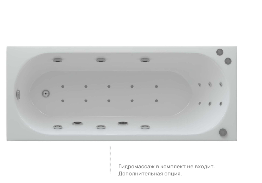 Акриловая ванна Aquatek (Акватек) Оберон 180x80 с каркасом