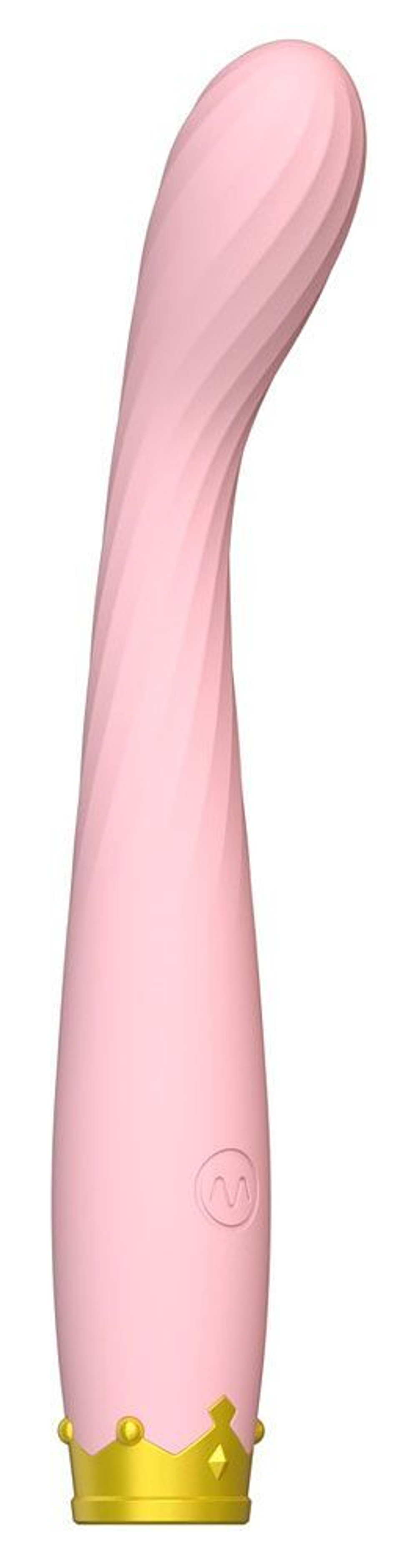 Розовый вибратор для точки G - 17,8 см.