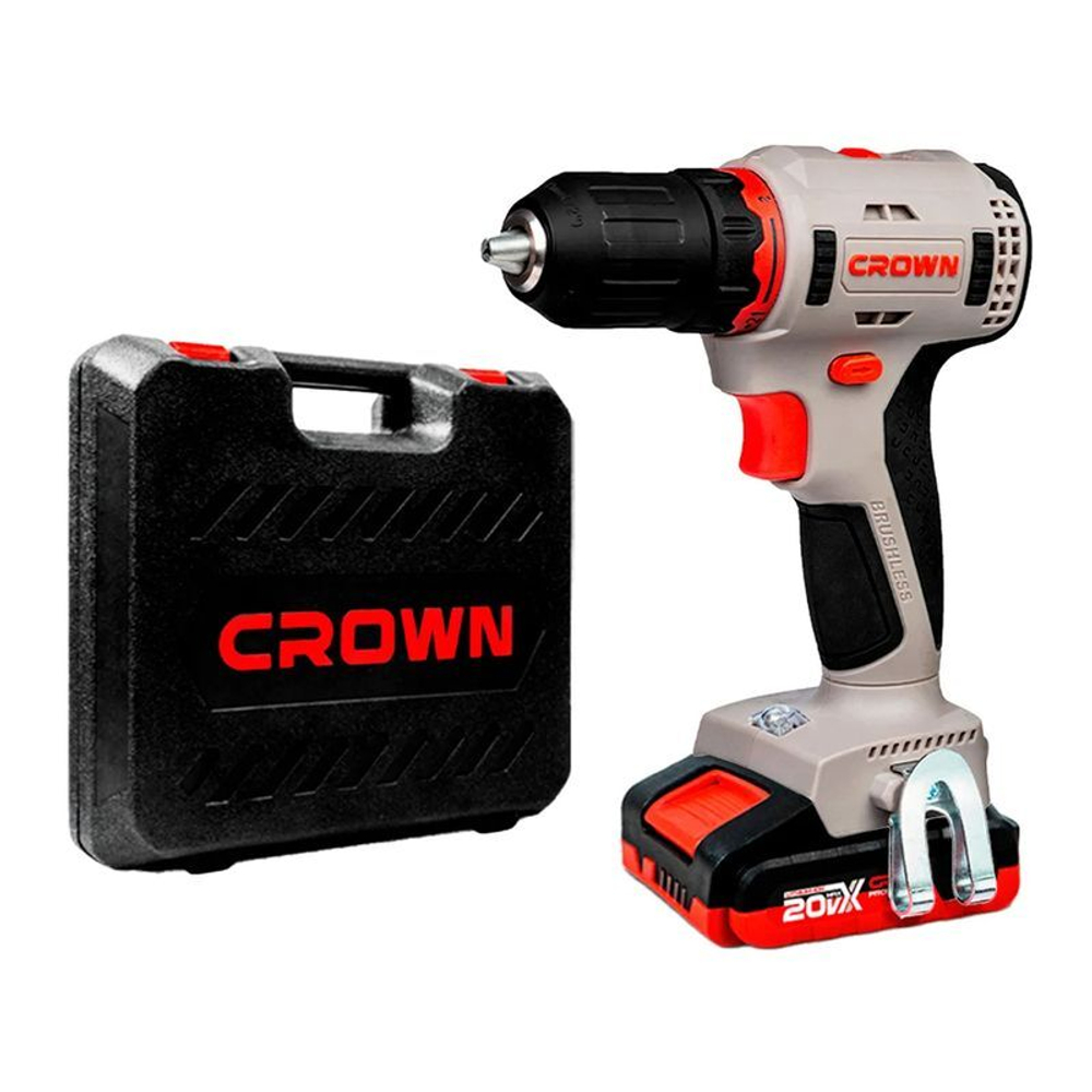 Шуруповерт Crown CT21091HX-2 20 В 2х2Ач