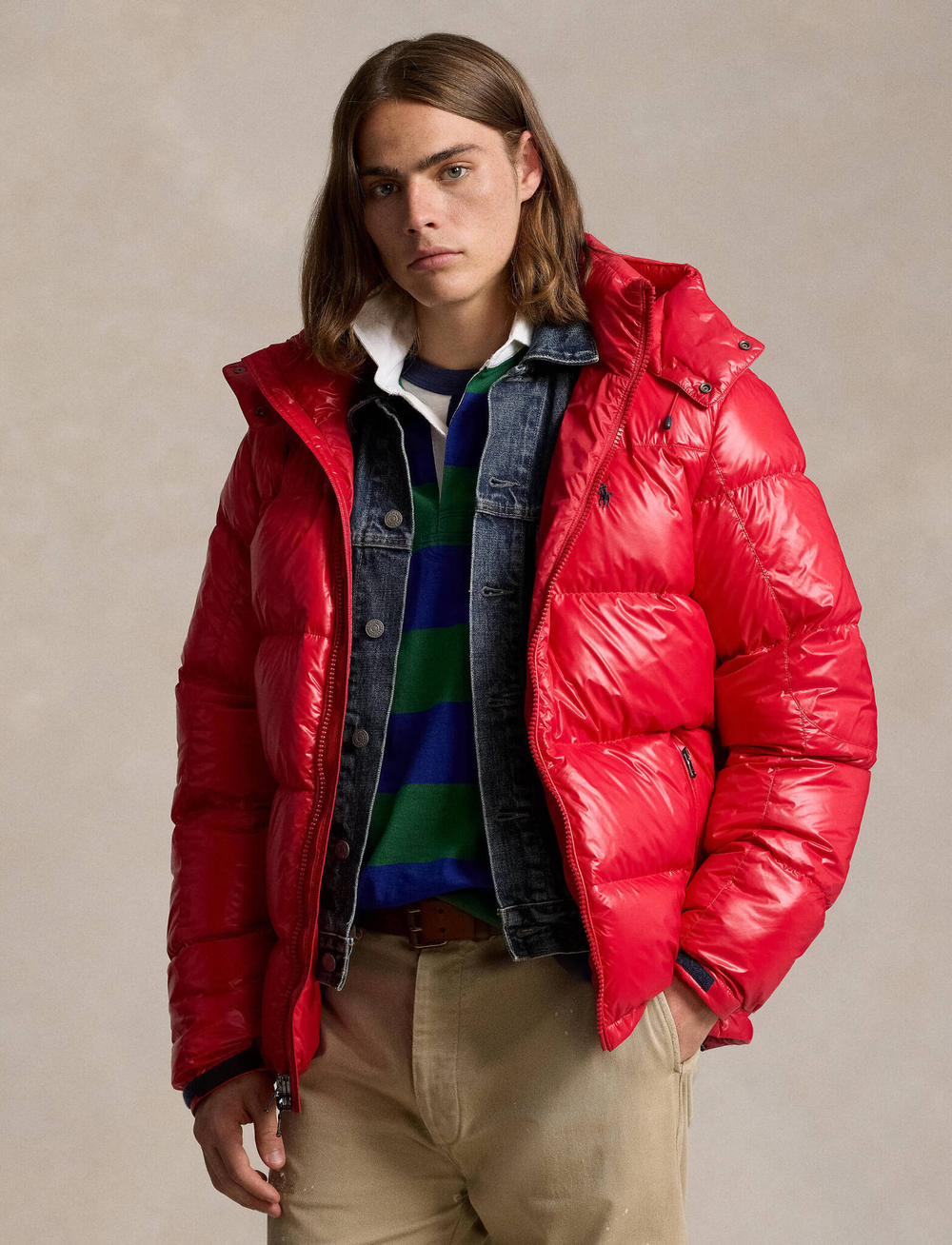 Пуховая куртка POLO RALPH LAUREN - красный(710950912)