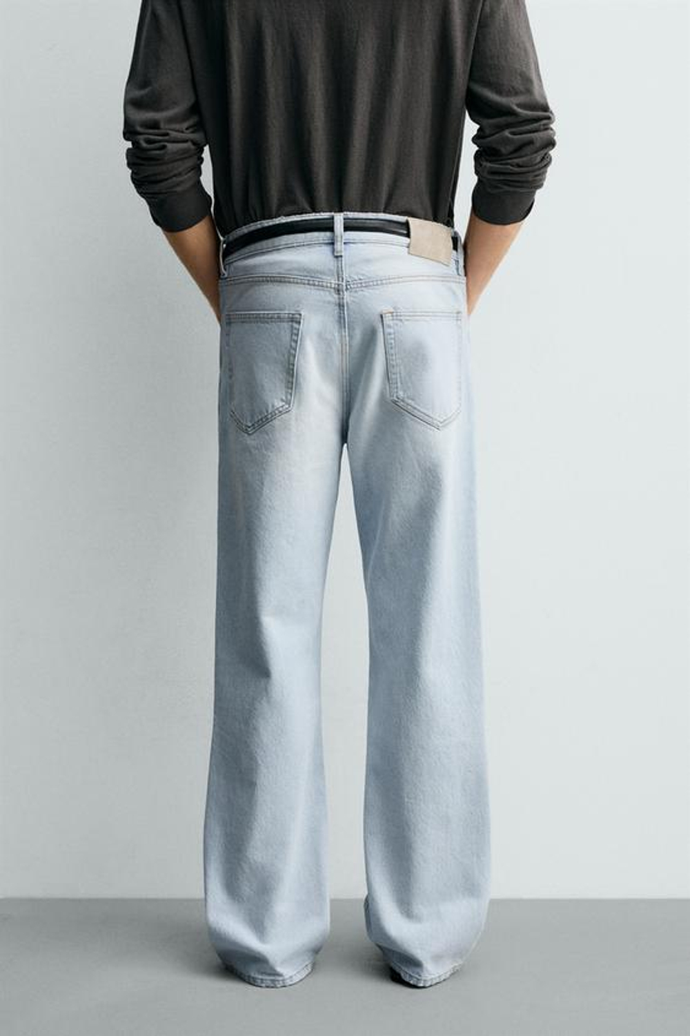 ZARA ДЖИНСЫ FLARE FIT, ГОЛУБОЙ