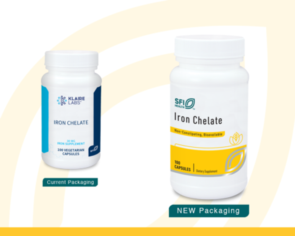 Iron Chelate 100 капсул Klaire Labs / SFI Health