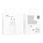 Сетевой адаптер питания BOROFONE BA100A PD 20W (белый)