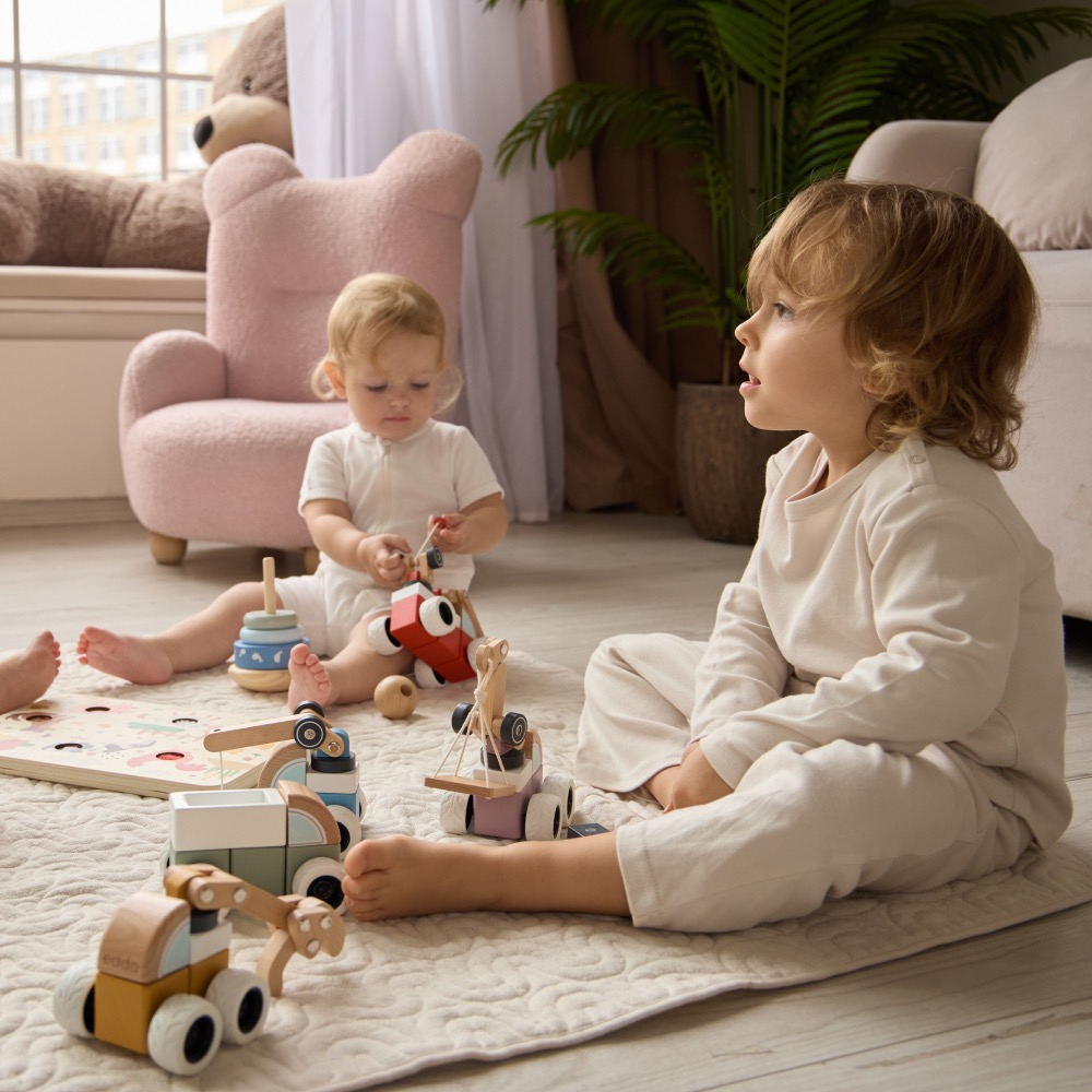 Машинка-конструктор edda, Лесовоз с краном