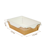 Коробочка для сладостей с прозрачной крышкой.  12.5х11х5,5см 350 мл.