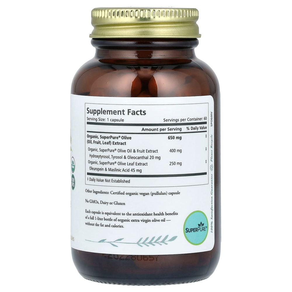 Pure Synergy, SuperPure Olive, 60 капсул