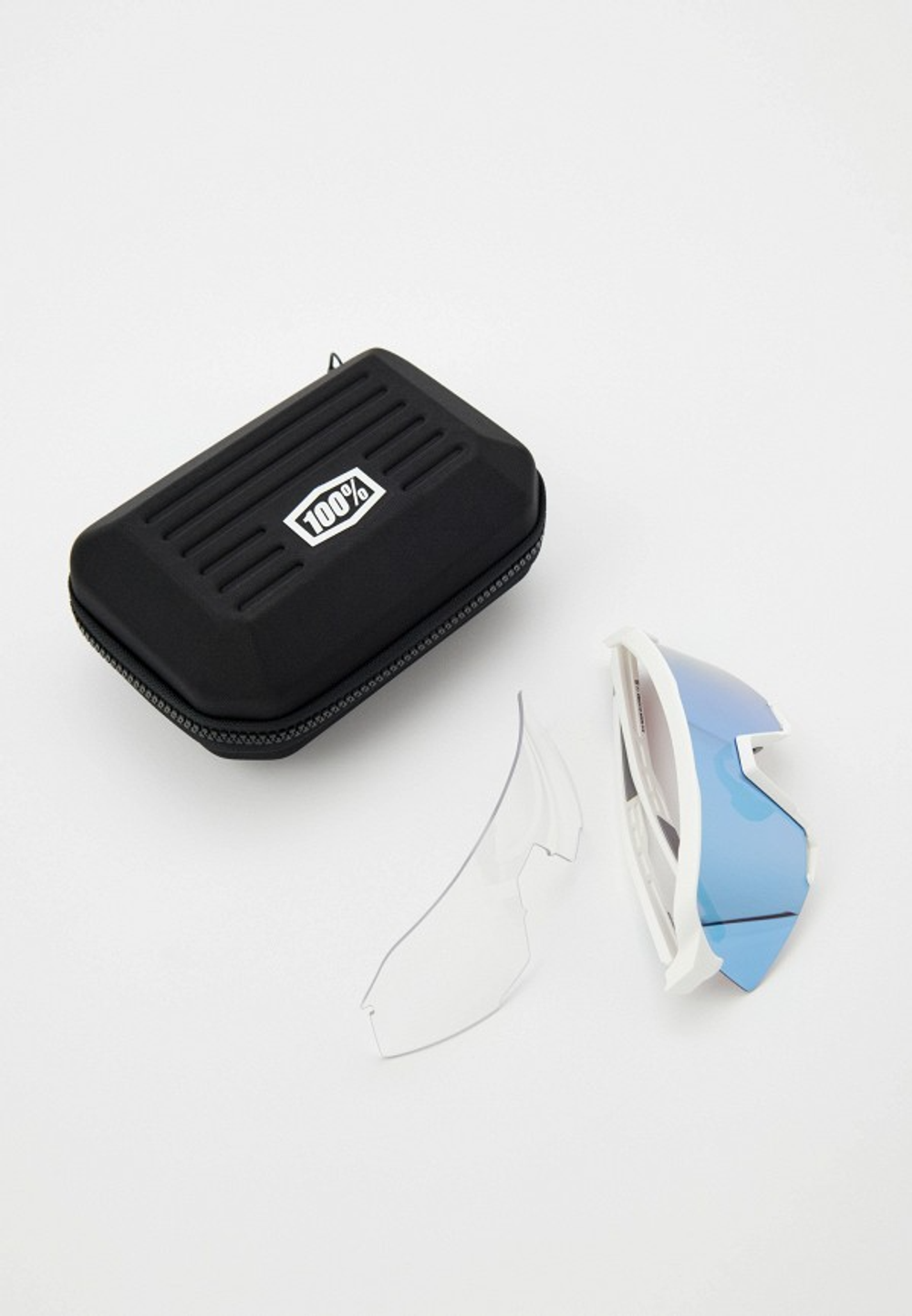 Спортивные очки 100% S3 / Matte White / HiPER Blue Multilayer Mirror Lens