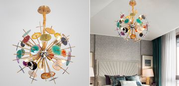 Люстра Agate Burst Chandelier Multicolor
