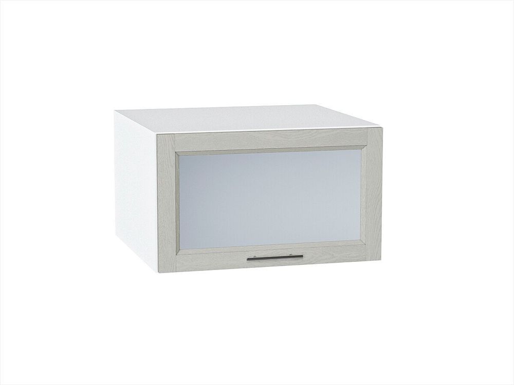 Шкаф верхний горизонтальный остекленный глубокий Сканди