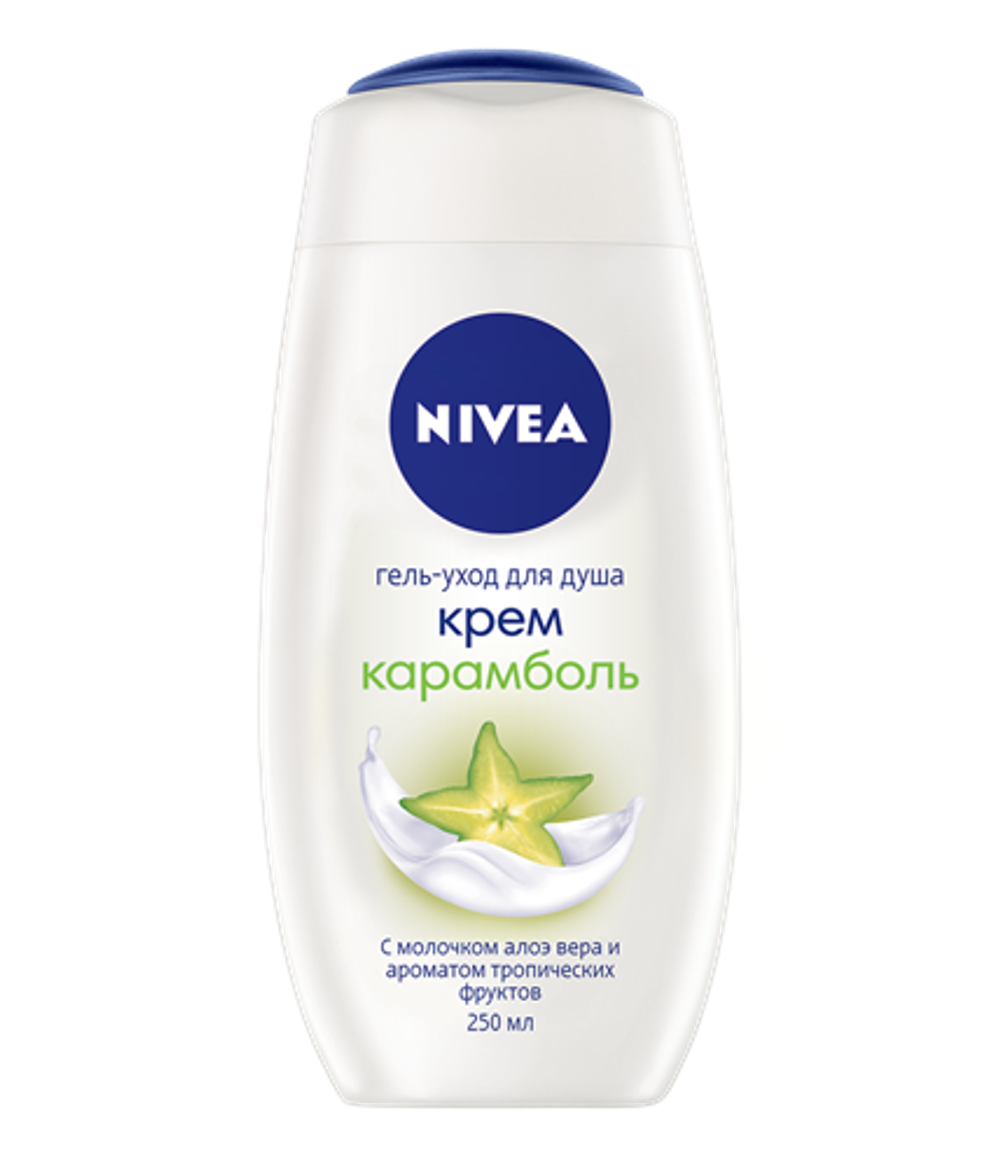 Nivea Гель-уход для душа Крем карамболь, 250 мл