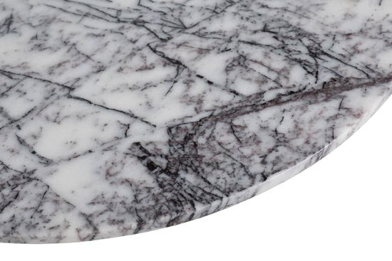 57EL-STOL/ZH-790B Стол журнальный натур. белый мрамор d70*50см