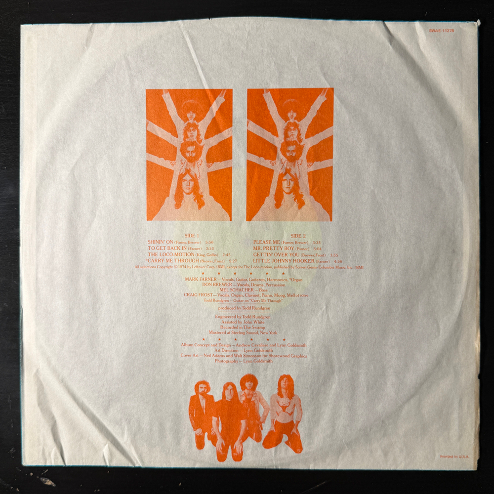 Grand Funk ‎– Shinin' On (Дания 1974г.)