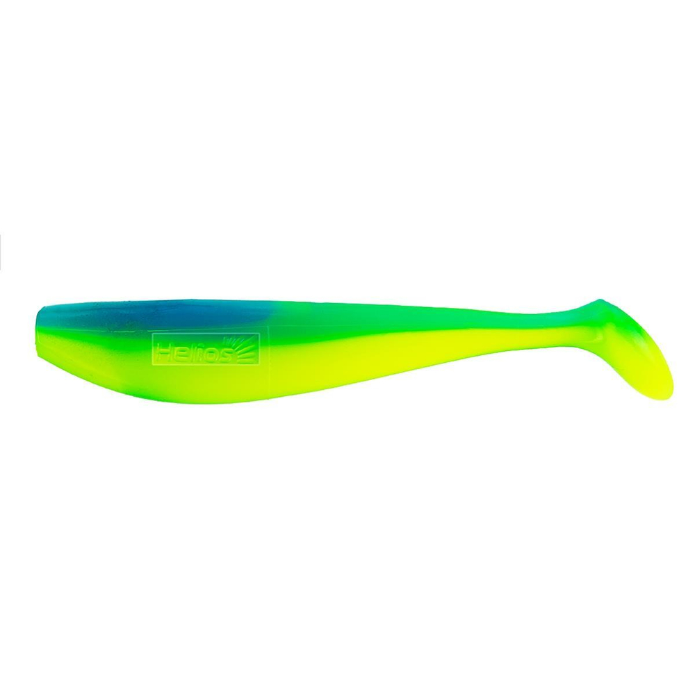 Виброхвост несъедоб. Zander 4"/10,2см Blue Lime 100шт. (HS-36-040-N) Helios