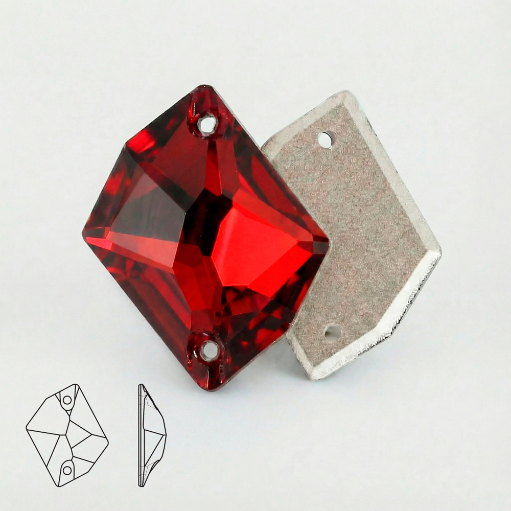 Пришивные стразы Cosmic Red (Dark Siam)