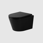 Унитаз подвесной, сиденье s/close Nofer Nantes 515x355мм 23031 матовый чёрный