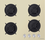 Газовая варочная панель MAUNFELD EGHG.64.1CBGI/G фото 