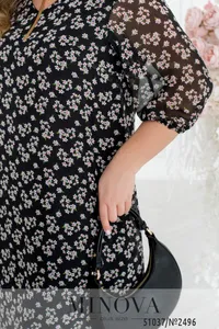 Платье 2496-черный Minova