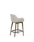 Полубарный стул Konna 65 см бежевый с ножками из темного ясеня