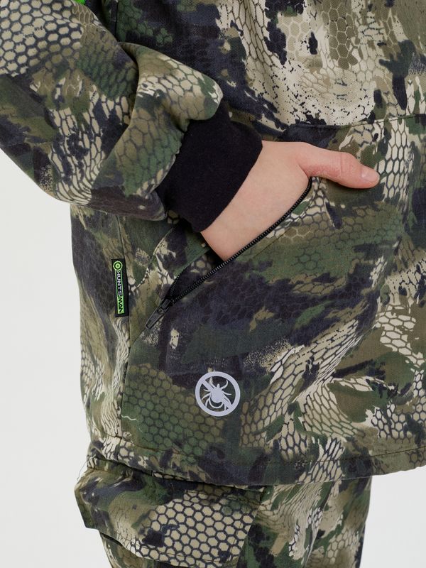 Костюм летний Антигнус-Детский ткань Твил-Пич цвет Зеленый питон