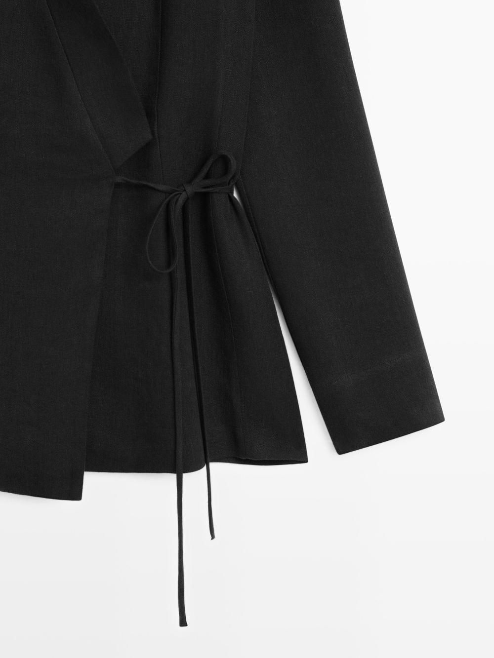 Massimo Dutti Рубашка-кимоно, черный