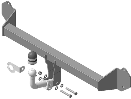 Фаркоп Motodor BMW X1 (F48) c 2015, X2 c 2018, Mini Clubman c 2015, Countryman c 2017 (оцинк. Шар) арт.90204-A