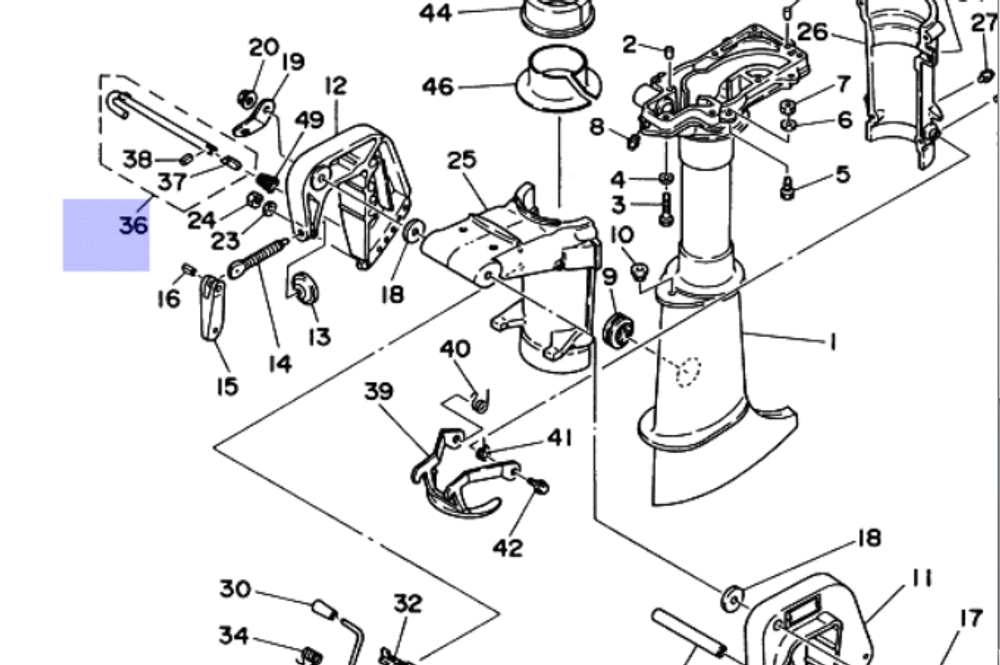 Опорный шток 6E0431600100