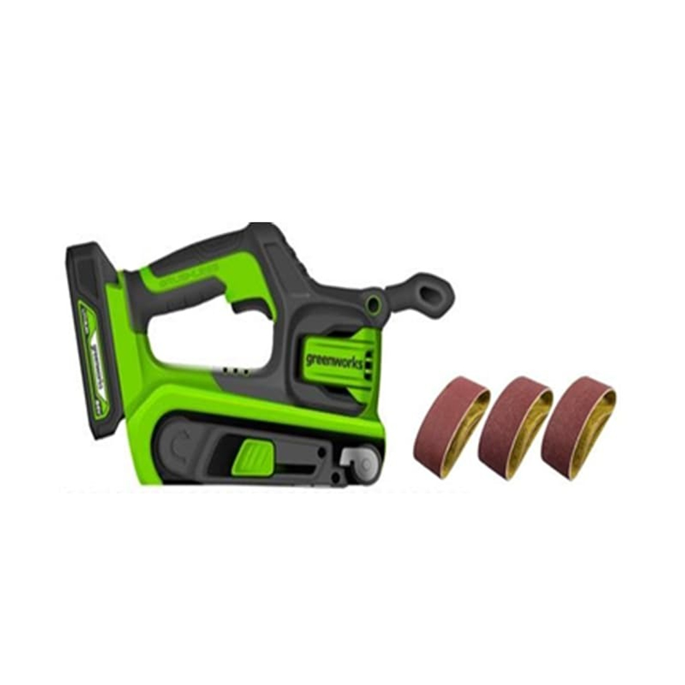 Ленточная шлифовальная машина бесщеточная аккумуляторная Greenworks Арт. 3100607,  без АКБ и ЗУ