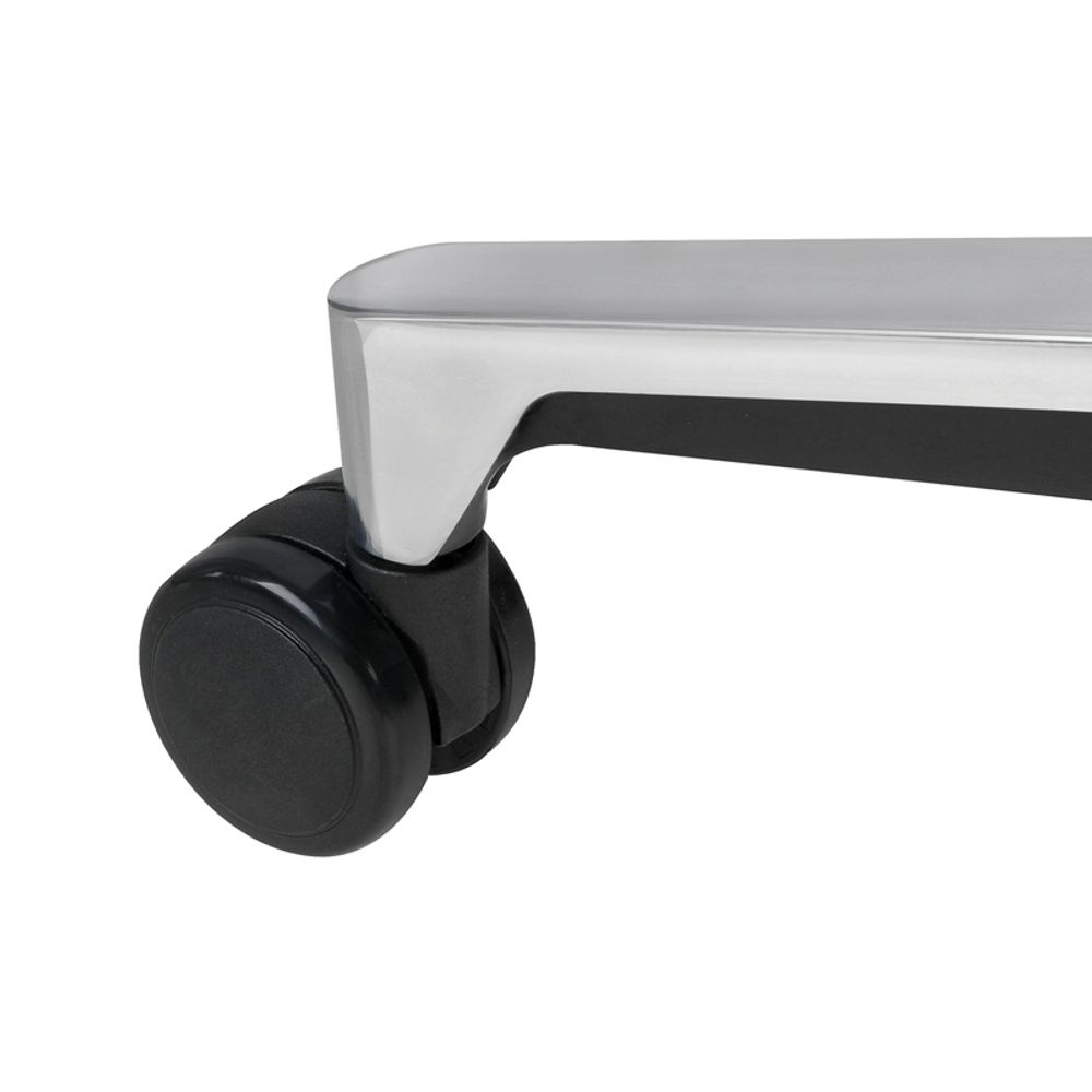 Кресло руководителя Helmi HL-E35 "Synchro Lux", экокожа серая, синхромеханизм, алюминий, до 150кг