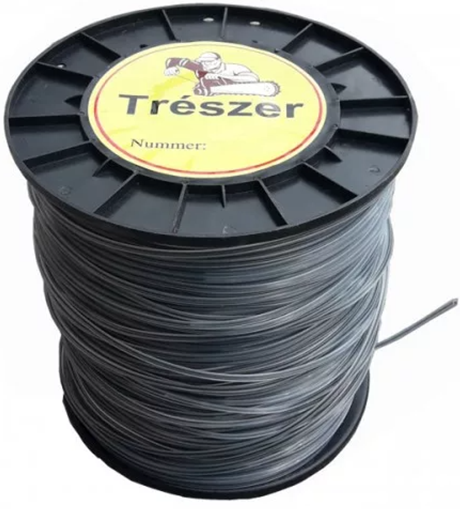 Леска-бухта для триммера Звезда 2,4мм 349м серая