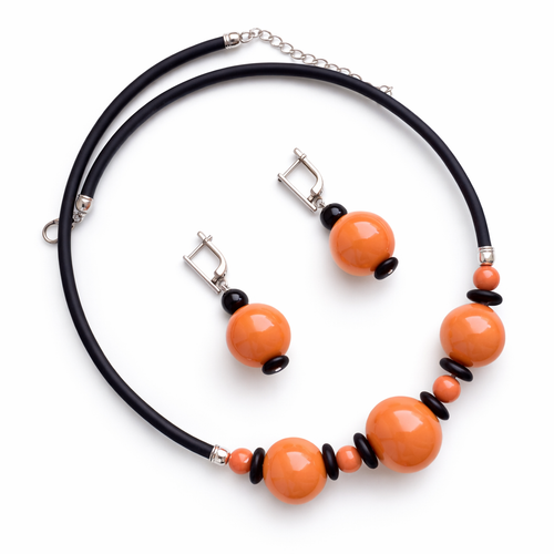 Комплект украшений из муранского стекла