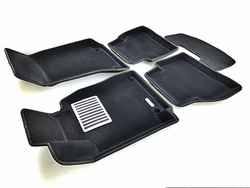 Коврики салона для MERCEDES W205 (C-Class) (2015-) Euromat 3D Lux черные. Арт. EM3D-003514