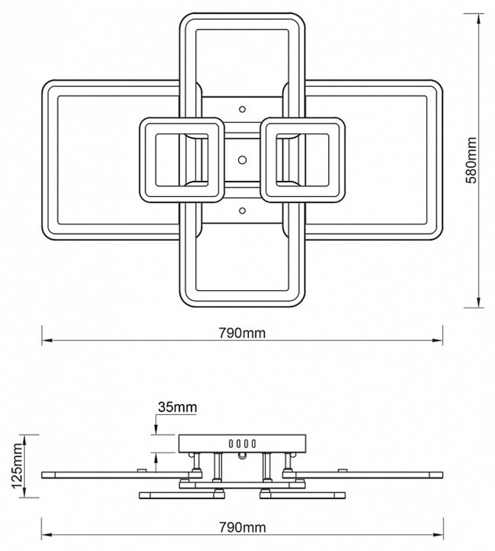 Потолочная люстра Escada Plain 10286/6LED
