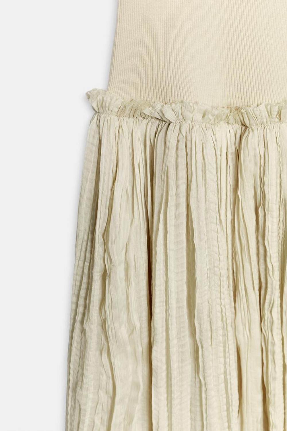 ZARA КОМБИНИРОВАННОЕ ПЛАТЬЕ МИДИ, ТЕЛЕСНО-РОЗОВЫЙ