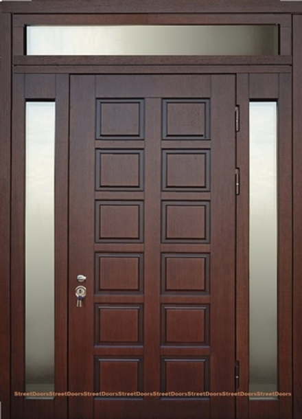 Двустворчатая входная дверь Гранит ( Любой размер )