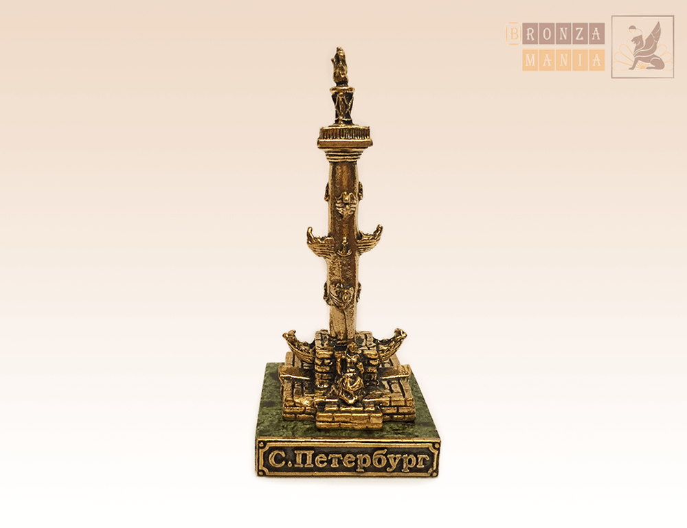 фигурка Ростральная колонна 80 мм. на змеевике