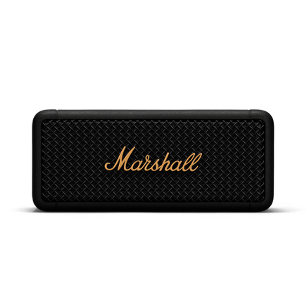 Портативная колонка Marshall Emberton Чёрный/Латунь | BLACK AND BRASS