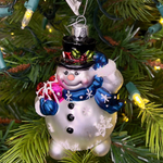 Снеговик в шарфике, ёлочная игрушка