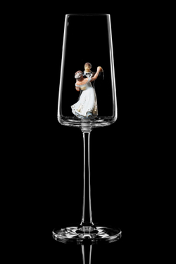 Свадебный бокал для шампанского Флюте. «Свадебный танец».