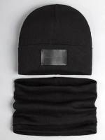 Шапка и снуд для мальчика осенние