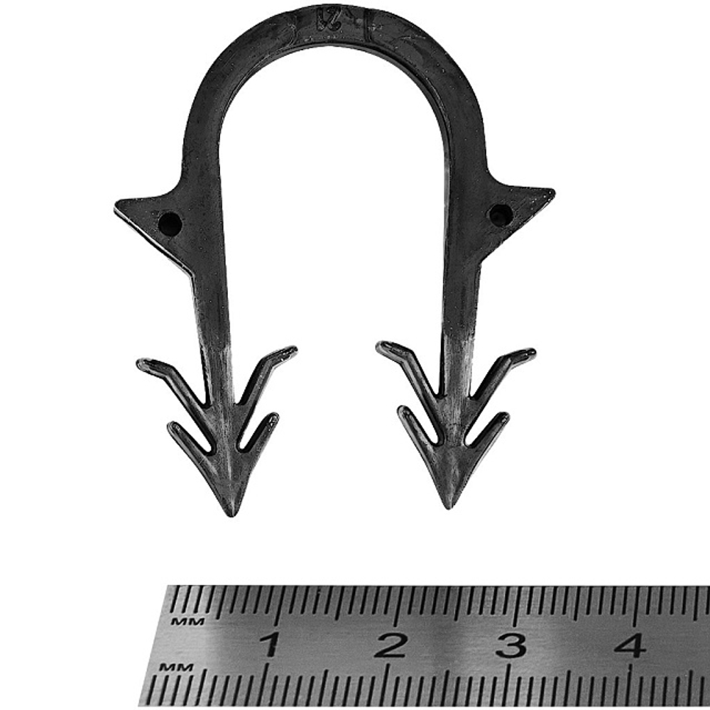 Скоба якорная с двойным гарпуном STOUT для фиксации трубы диаметром 16-20 мм
